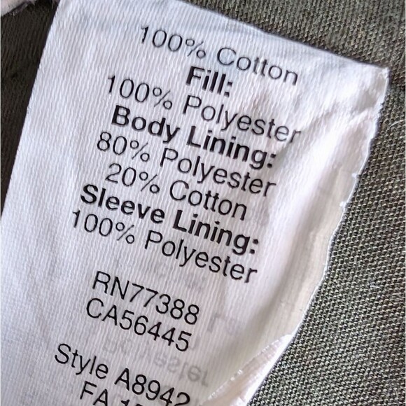 J. Crew Jacket Enfield Waxed Field Utility Army Green Men's Large - Picture 4 of 10